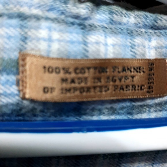 LORD&TAYLOR MENS COTTON FLANNEL LONG SLEEVE POCKET‎ BUTTON SHIRT XL - Picture 10 of 10